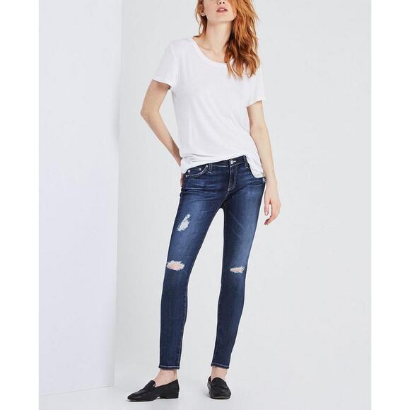 A.G Denim Legging Ankle Distressed Denim Jean in 11 years swapmeet // 30 - Picture 1 of 11